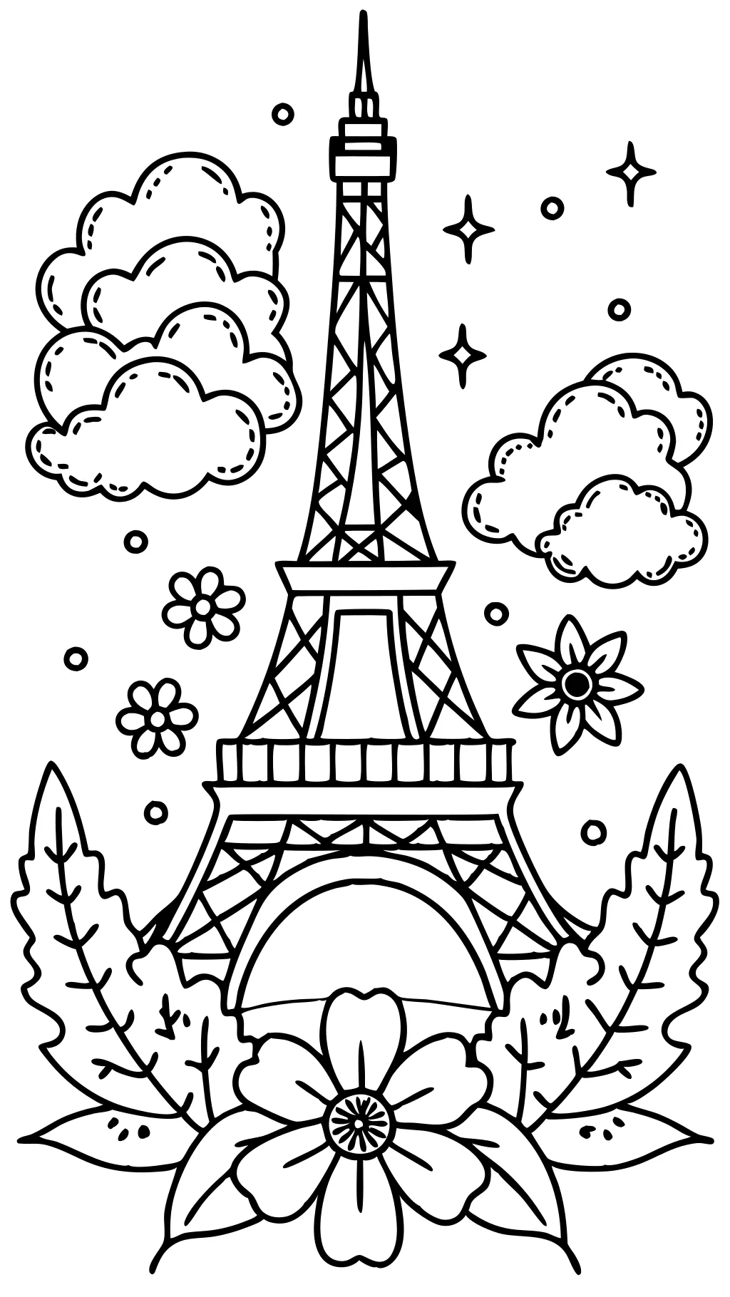 eiffel tower coloring pages